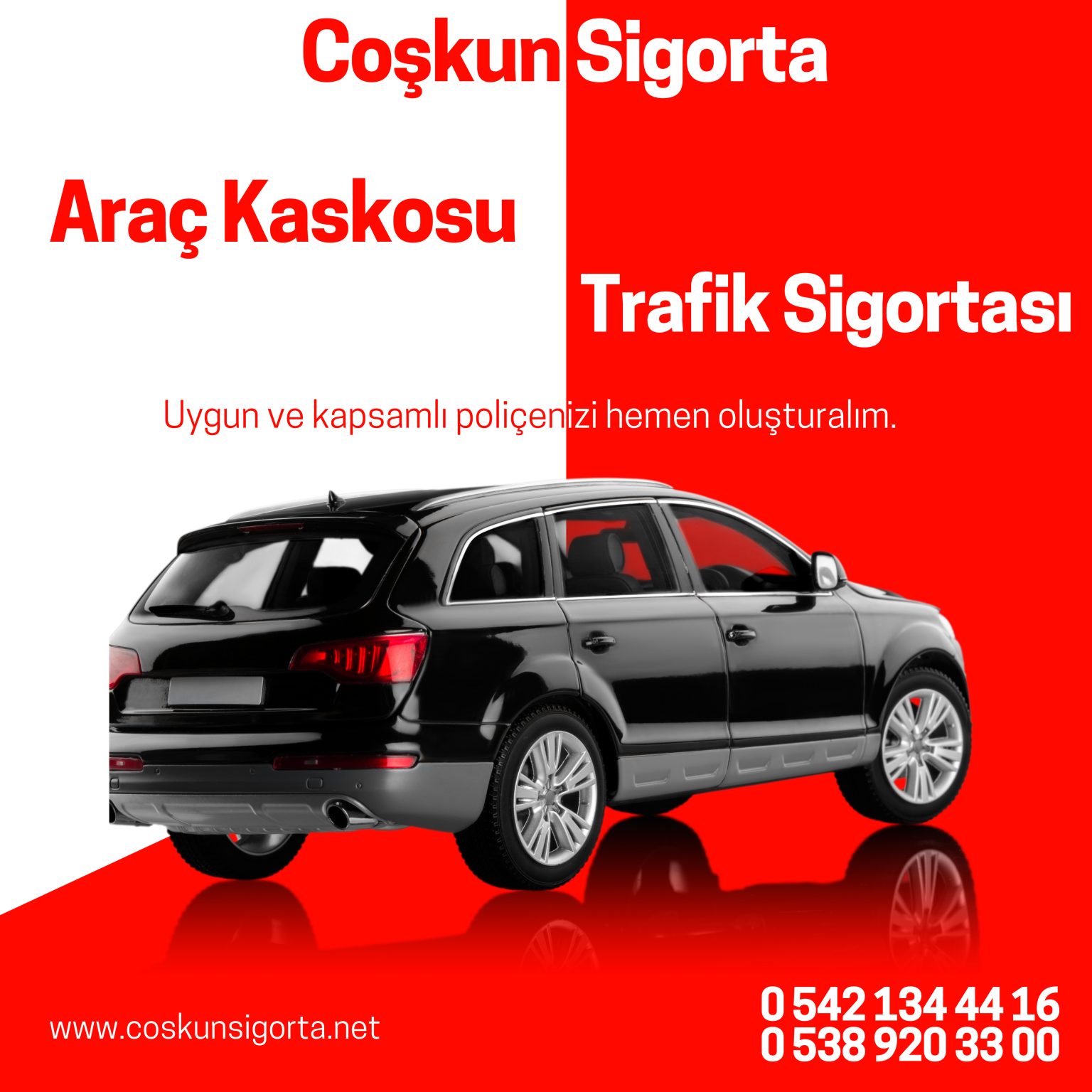 🚗 Malatya’da Araç Kaskosu ve Trafik Sigortası fırsatları Coşkun Sigorta’da! 🛡 🔸 Trafik Sigortası: Her araç sahibinin yaptırması zorunlu olan #TrafikSigortası, karşı tarafa verilen zararları güvence altına alır ve yasal olarak yaptırılması zorunludur. Uygun fiyatlarla trafik sigortanızı hemen yaptırın! 💸 🔸 Araç Kaskosu: Kendi aracınızı her türlü riske karşı koruyan #Kasko ile aracınızı çalınmaya, kazalara ve doğal afetlere karşı güvence altına alın. Malatya’da en uygun fiyatlarla araç kaskosu hizmeti için bize başvurun! 🛻 👉 Neden Coşkun Sigorta? Coşkun Sigorta olarak, Malatya’da hem #trafiksigortası hem de #araçkaskosu ihtiyaçlarınızda size en uygun fiyatlarla hizmet veriyoruz. 7/24 destek hattımız ile sorularınıza hızlı çözüm sunuyoruz. En uygun fiyatlı sigorta teklifleri için hemen DM’den ulaşın! 💬📲 ✨ En uygun sigorta teklifleri Coşkun Sigorta’da! ✔️ 7/24 destek ✔️ Uygun fiyatlar ✔️ Kapsamlı poliçeler #Malatya #sigorta #kaskofiyatları #trafiksigortası #arackaskosu #arabasigortası #sigortateklifi #coşkunsigorta #malatya2024 #sigortadesteği